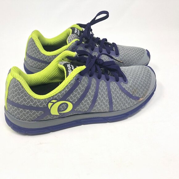 Pearl Izumi Womens Road N1 Running Shoes Gray Lime Purple Size 8 US - Picture 3 of 6